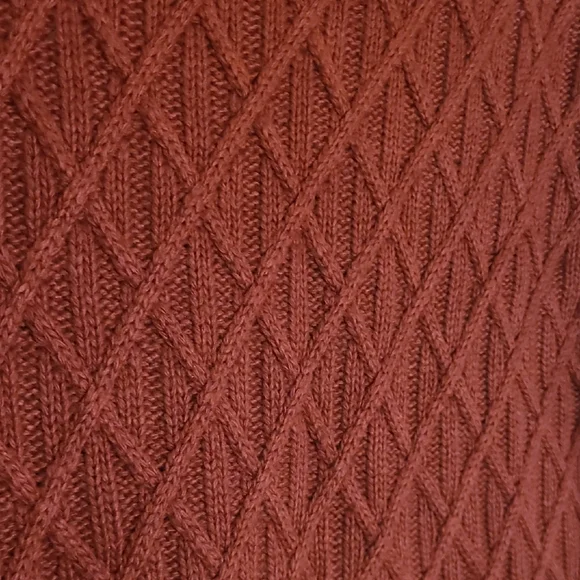 J.Crew Small Petite Red Diamond Knit Crewneck Sweater - Picture 4 of 8